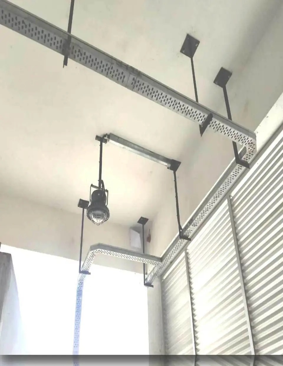 Ceiling-suspended cable tray - MEP project by Chamunda Electromech
