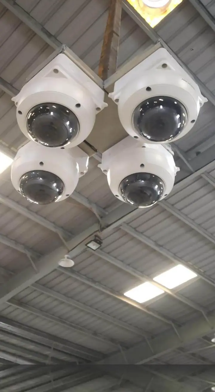 CCTV camera cluster - MEP project by Chamunda Electromech