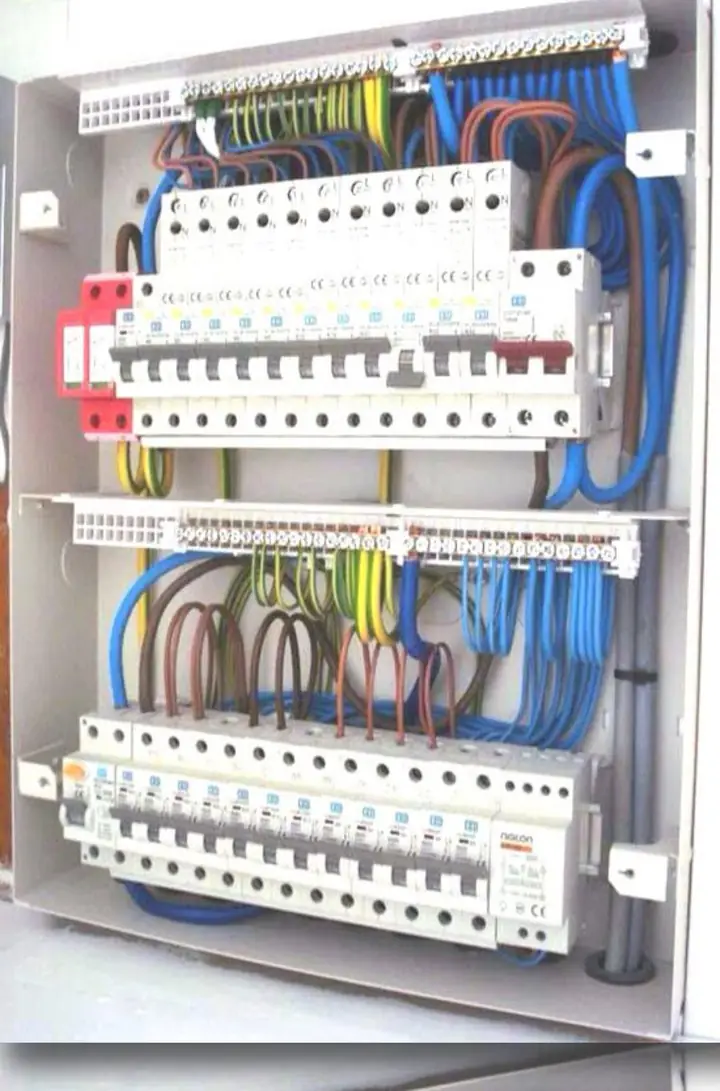 MCB distribution board dressing - MEP project by Chamunda Electromech