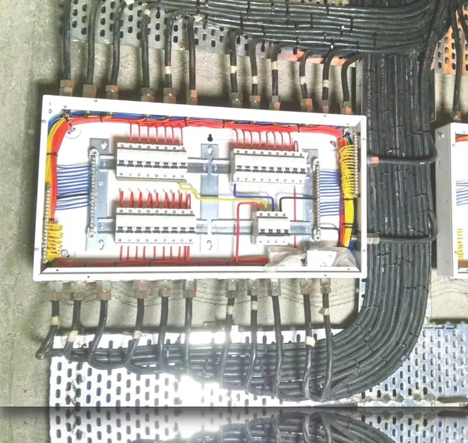 DB dressing with cabling - MEP project by Chamunda Electromech