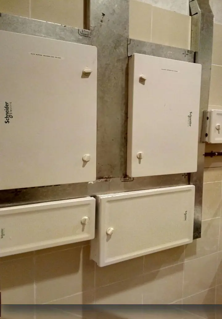 Wall-mounted distribution boards - MEP project by Chamunda Electromech