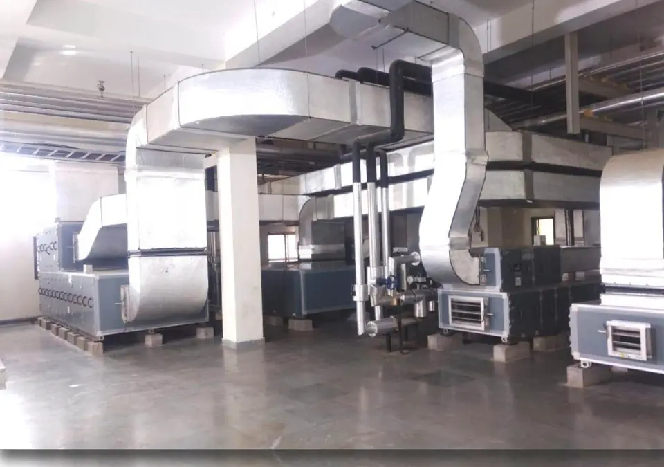 HVAC ducting with AHUs - MEP project by Chamunda Electromech