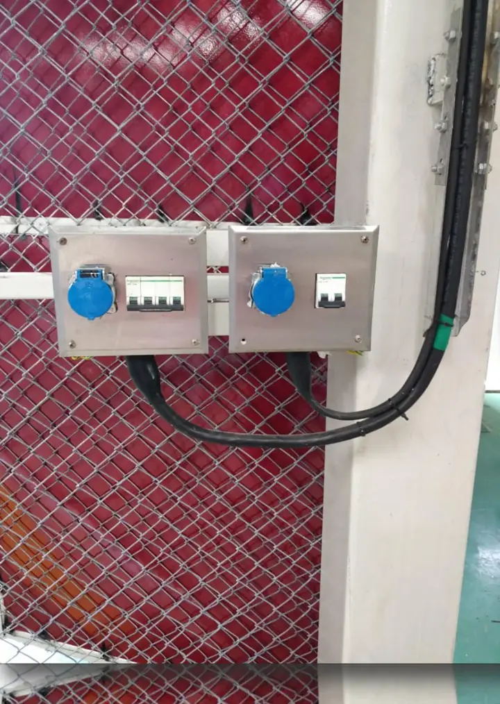 Industrial plug & sockets - MEP project by Chamunda Electromech