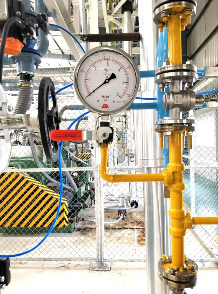 Instrumentation work: pressure gauge & valves - MEP project by Chamunda Electromech