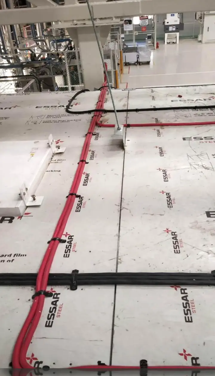 Cable dressing (LV work) - MEP project by Chamunda Electromech