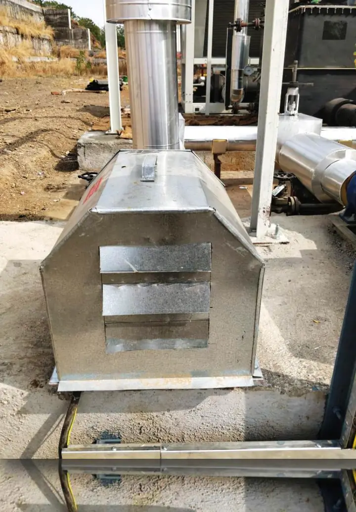 Motor canopy for outdoor pumps - MEP project by Chamunda Electromech