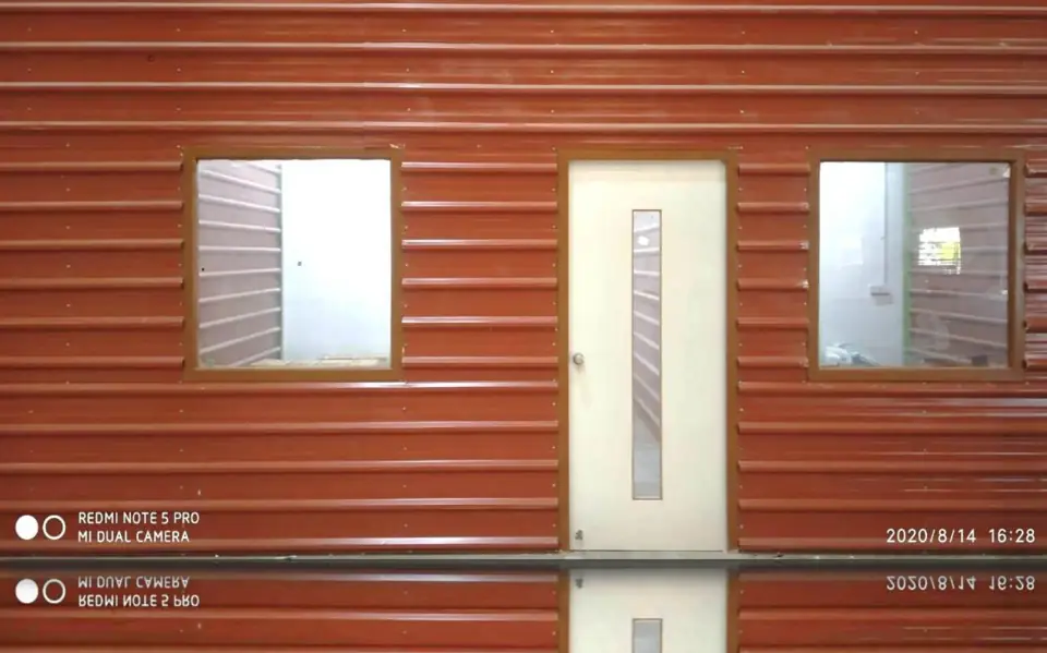 MS partition with single door & window - MEP project by Chamunda Electromech