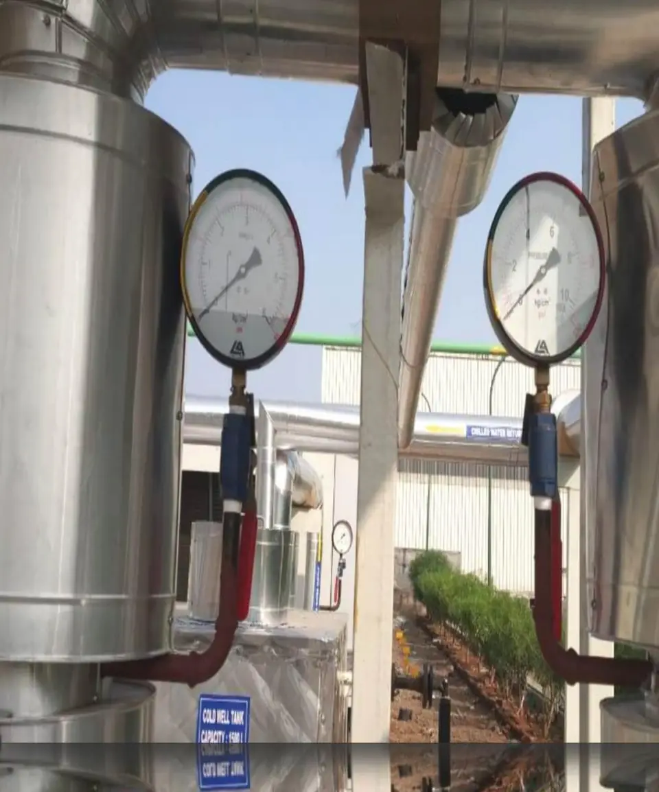 Pressure & temperature gauges (outdoor) - MEP project by Chamunda Electromech