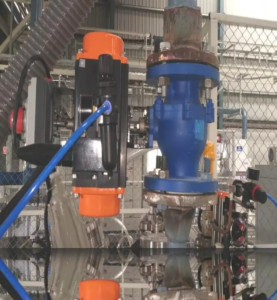 Pneumatic actuated valve - MEP project by Chamunda Electromech