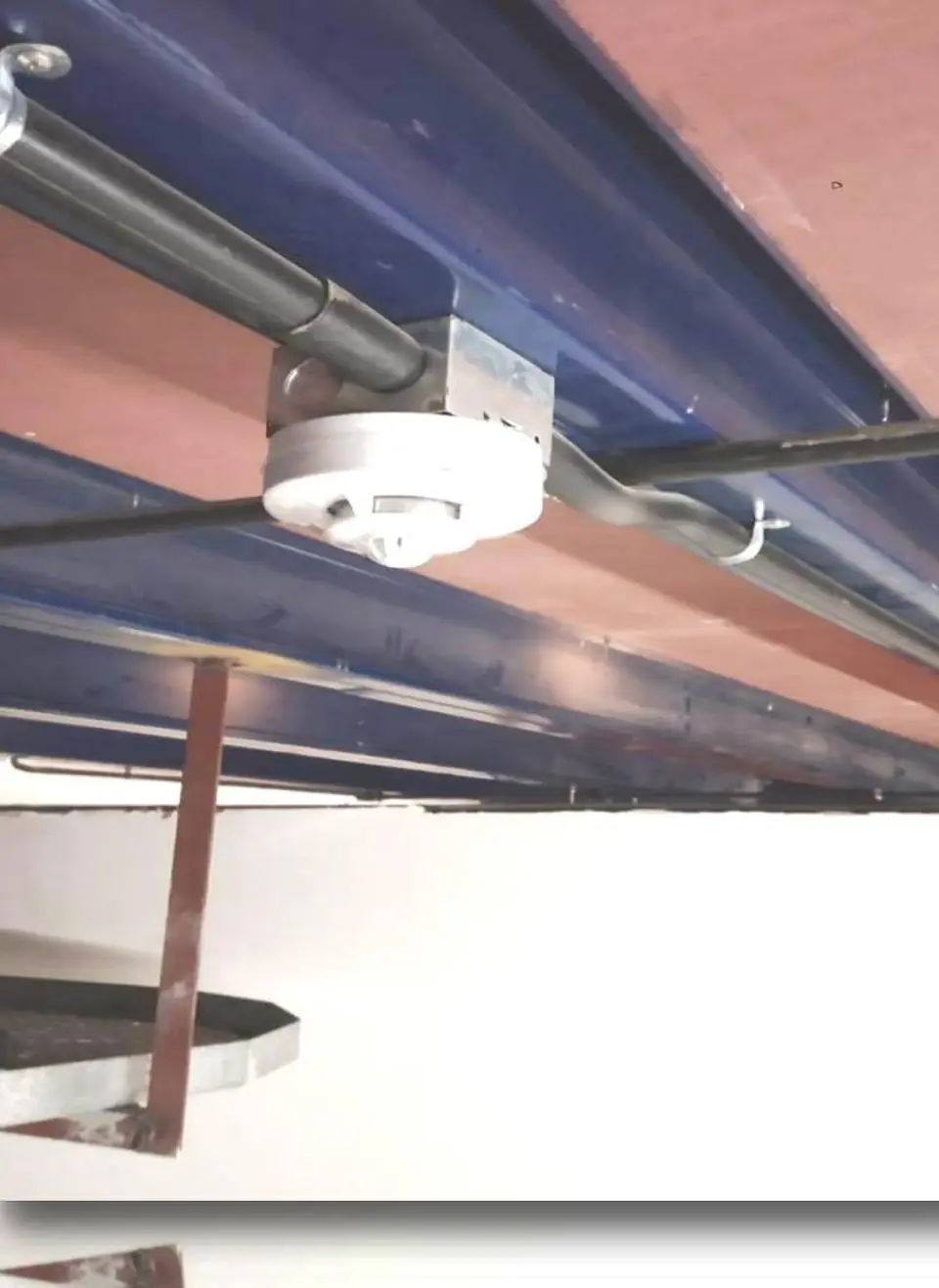 Smoke detector under roof - MEP project by Chamunda Electromech