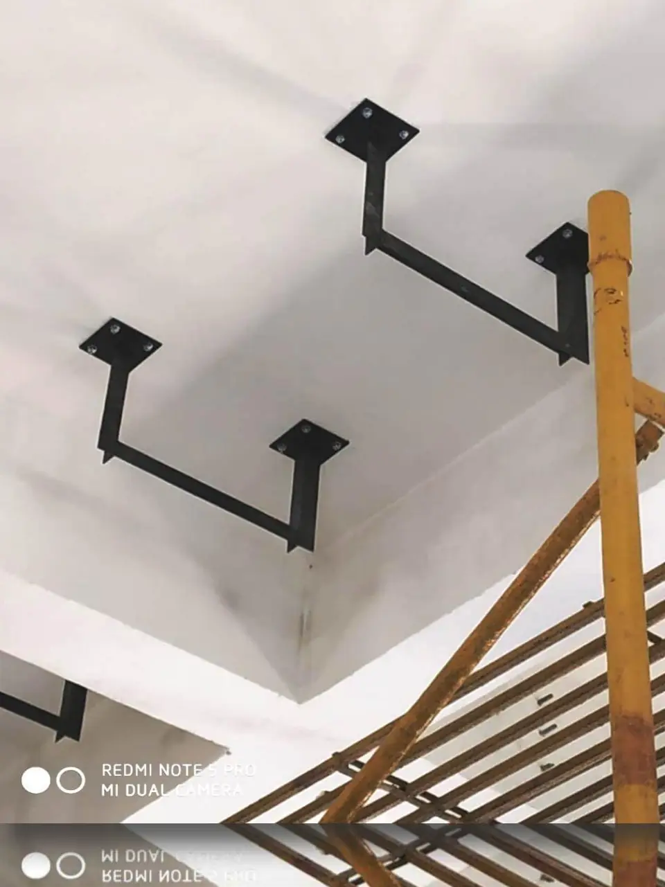 Structural steel supports for cable trays - MEP project by Chamunda Electromech