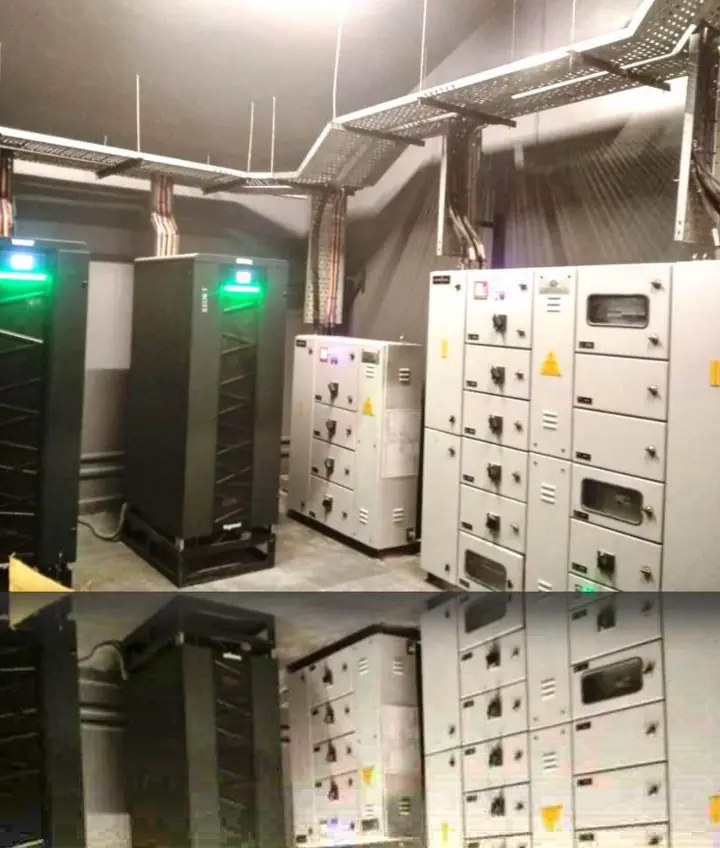 UPS room with panels - MEP project by Chamunda Electromech