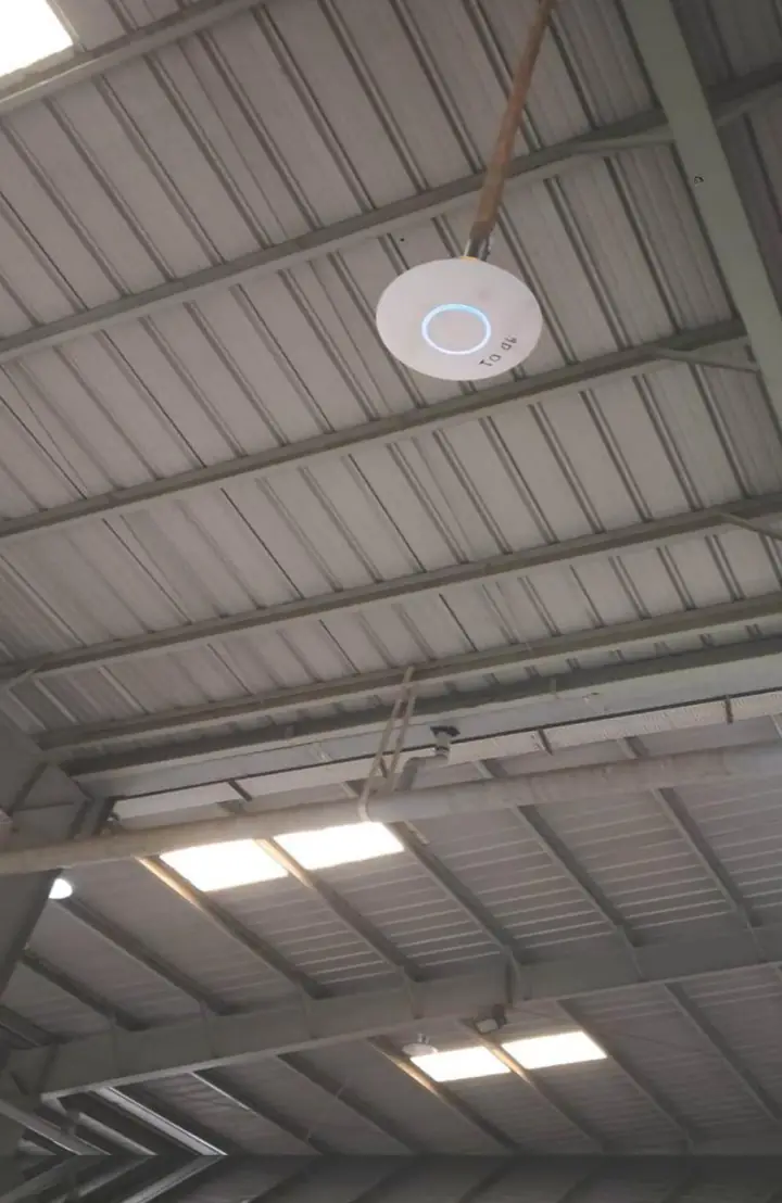 Wi-Fi access point installation - MEP project by Chamunda Electromech